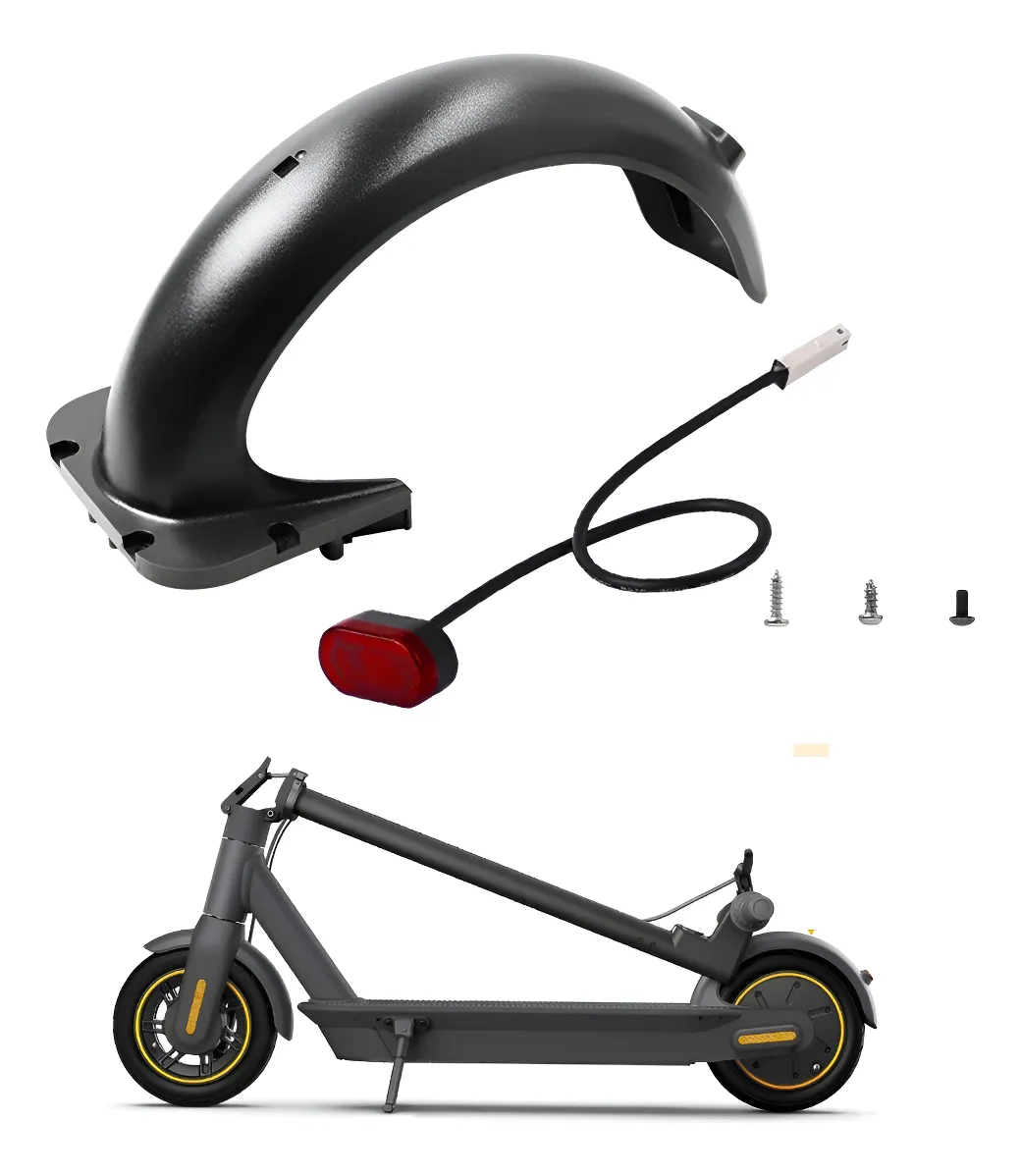 Original Kit guardabarros + tail luz + gancho para Max G30 - Imagen de 3
